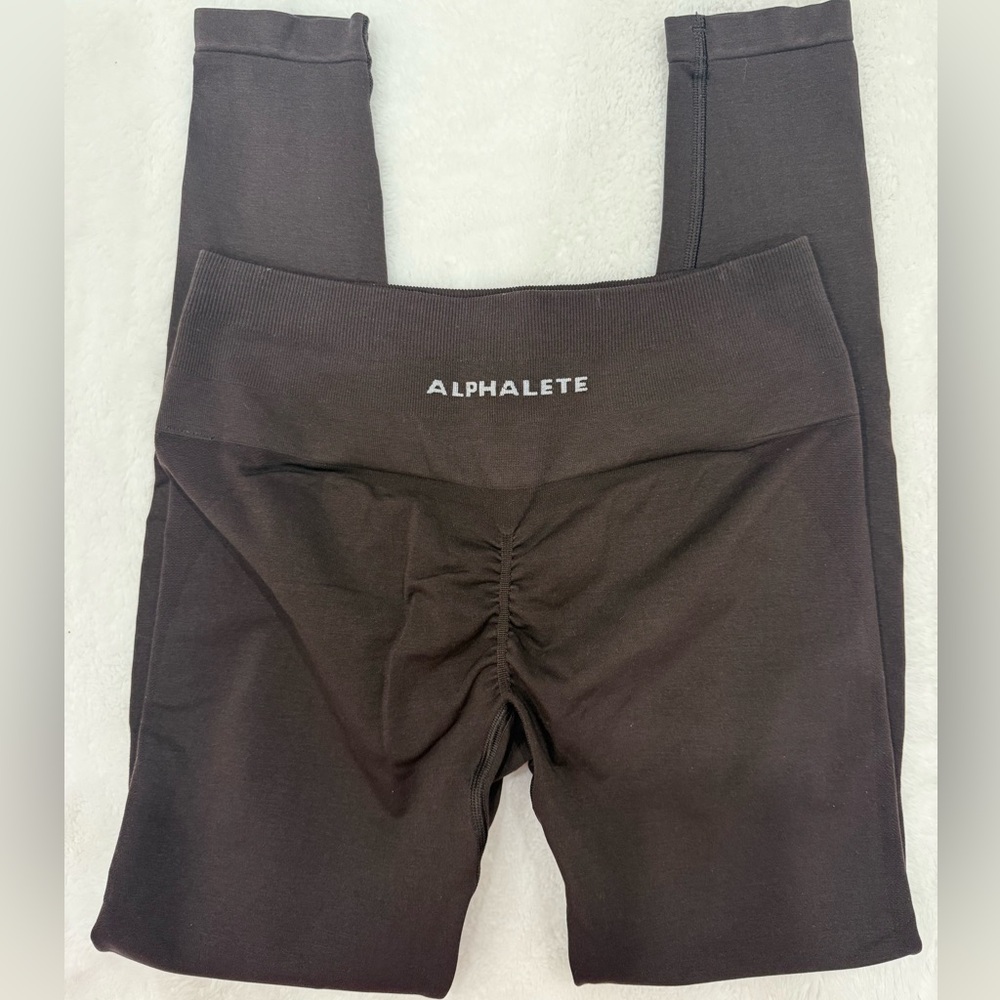 Alphalete Amplify brown leggings size medium